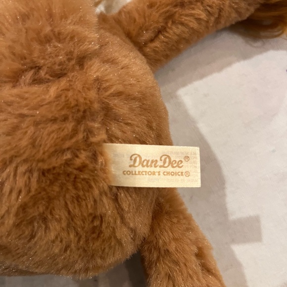 Vintage furry DanDee lanky lion with sparkle golden accents! GUC! - Picture 3 of 7